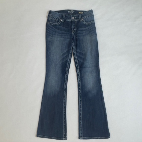 Silver Jeans Suki Bootcut Stretch Denim Women’s Size 28x32 Dark Blue - Picture 2 of 12